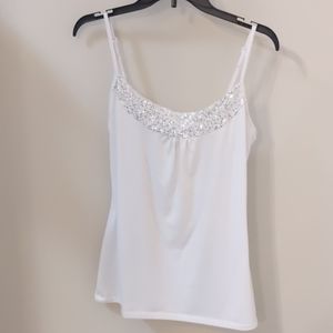 White cami with sequins